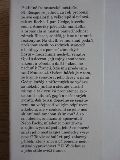 HORKÁ LÁZEŇ, PELHAM GRENVILLE WODEHOUSE, **an