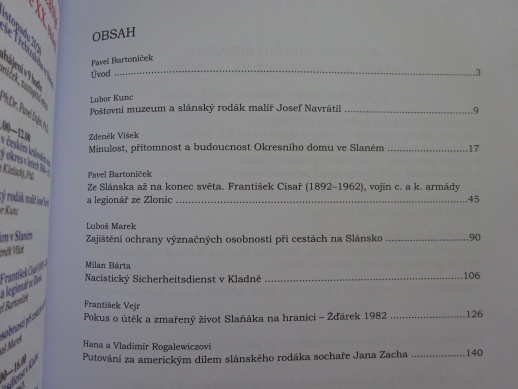 HISTORIE NIKOHO NEZABIJE, SLANÝ A SLÁNSKO VE XX. STOLETÍ, **an