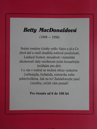 PANÍ LÁRYFÁRY, BETTY MACDONALDOVÁ, **an