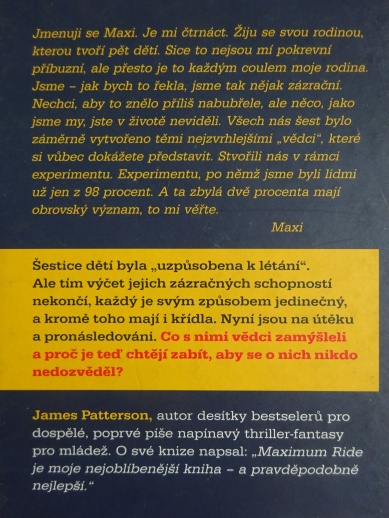 MAXIMUM RIDE, JAMES PATTERSON, **an
