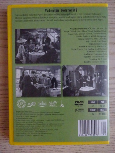 VALENTIN DOBROTIVÝ, DVD FILM