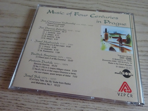 MUSIC OF FOUR CENTURIES IN PRAGUE, CD HUDBA
