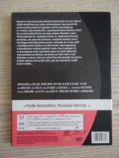 MLČENÍ JEHŇÁTEK, DVD FILM
