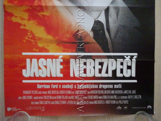 JASNÉ NEBEZPEČÍ, HARRISON FORD, PLAKÁT 26MD