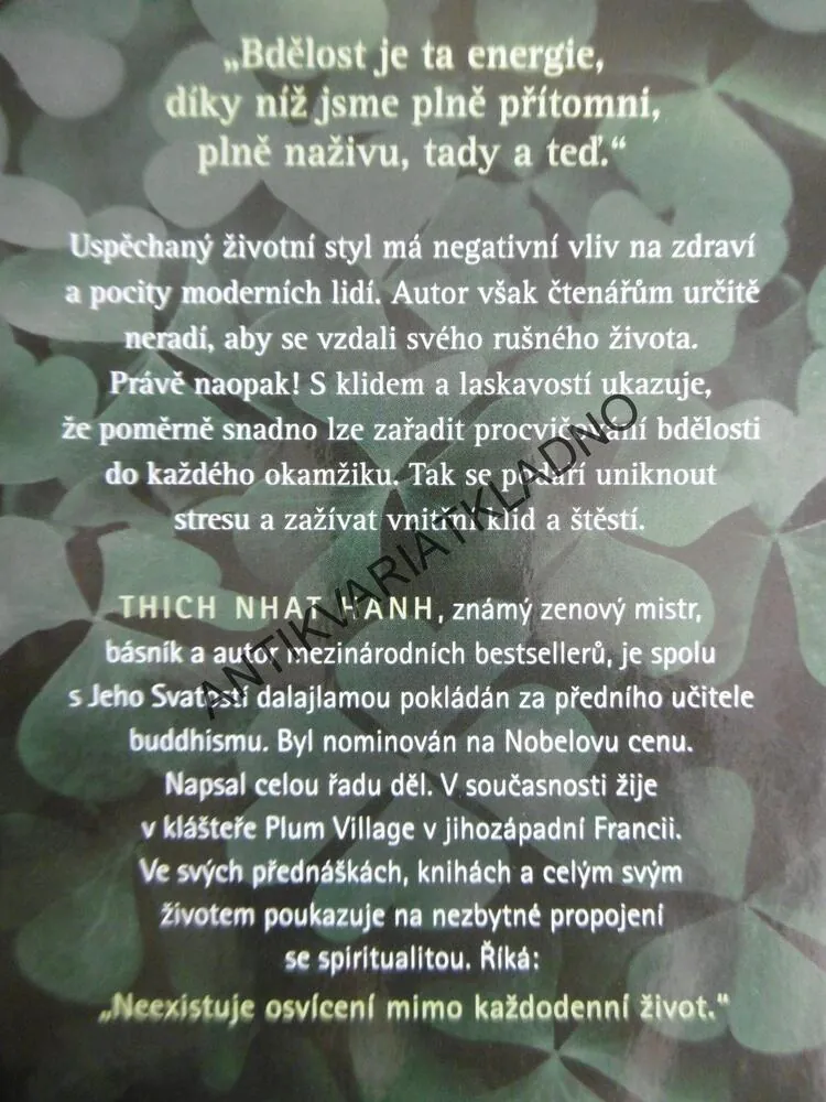 KAŽDÝ DECH ZNAMENÁ POKOJ, THICH NHAT HANH
