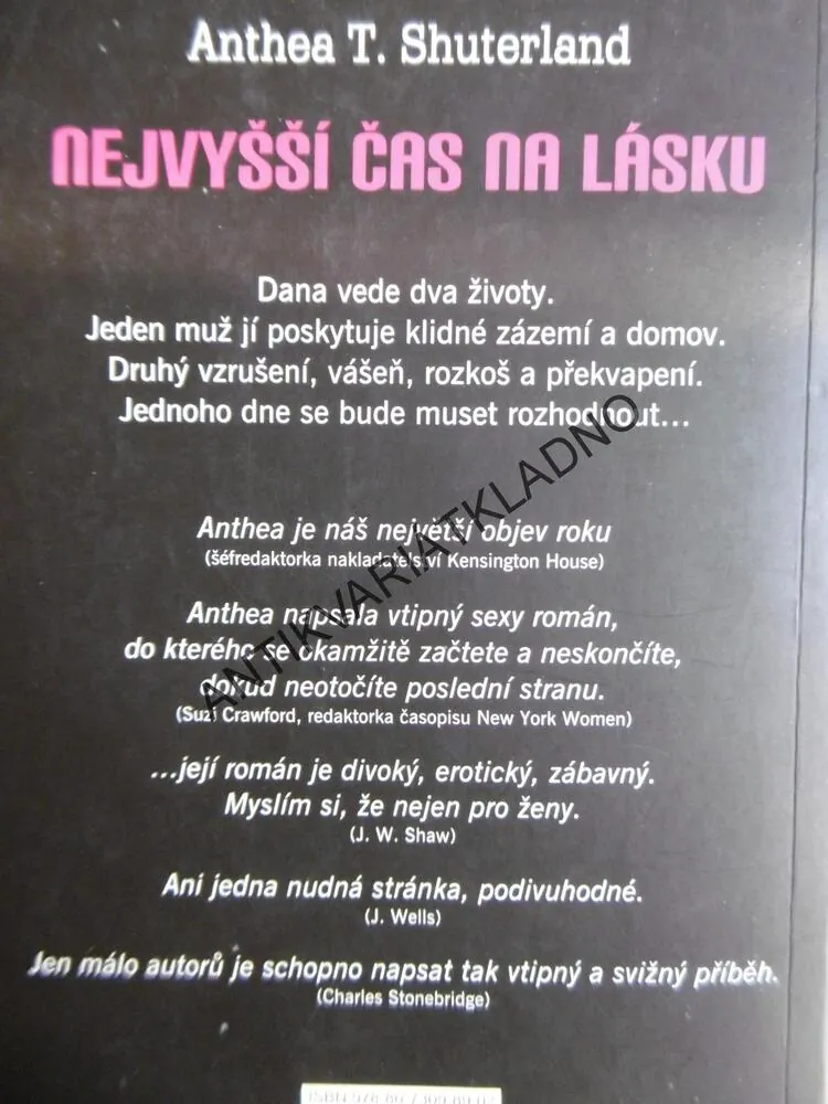 NEJVYŠŠÍ ČAS NA LÁSKU, ANTHEA T.SHUTERLAND, **an