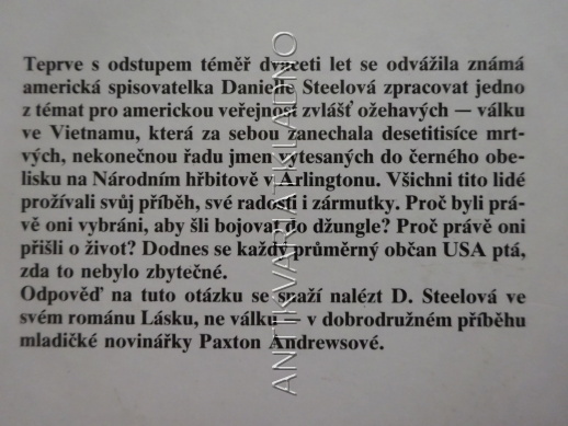 LÁSKU, NE VÁLKU, DANIELLE STEEL, **an