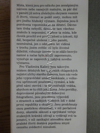 ŽIŽKOVSKÉ ROMANCE, VLADIMÍR KALINA, **an