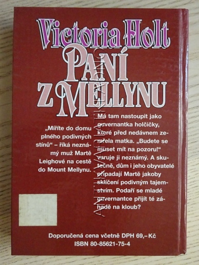 PANÍ Z MELLYNU, VICTORIA HOLTOVÁ, **an
