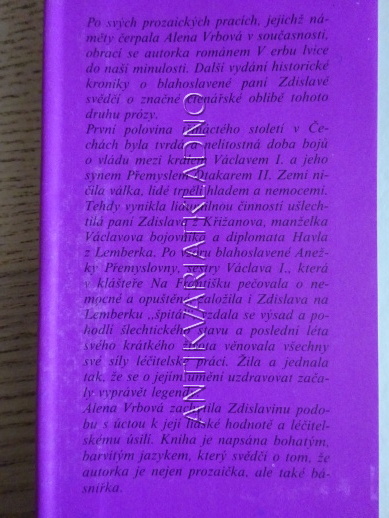 V ERBU LVICE, ALENA VRBOVÁ, **an