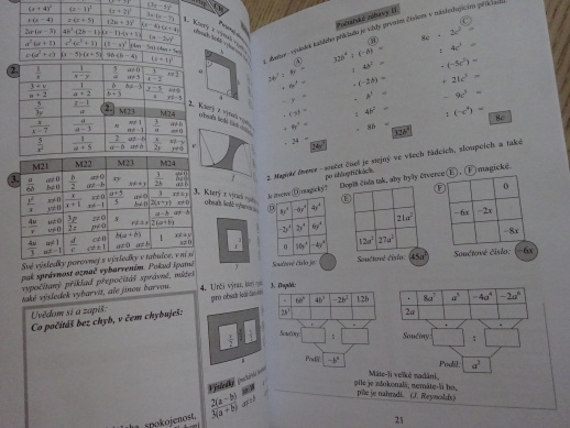 CHVILKY S ALGEBROU, MATEMATIKA