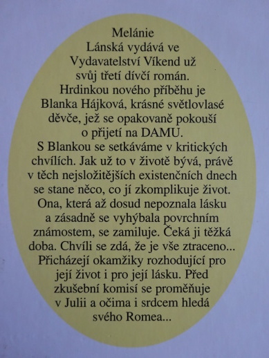 ČEKÁNÍ NA ROMEA, MELÁNIE LÁNSKÁ, **an