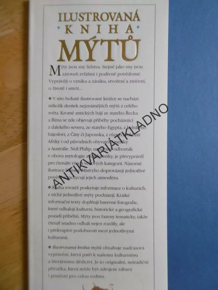 ILUSTROVANÁ KNIHA MÝTŮ, NEIL PHILIP, NILESH MISTRY