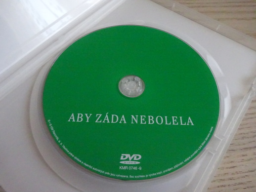 ABY ZÁDA NEBOLELA, DVD CVIČENÍ