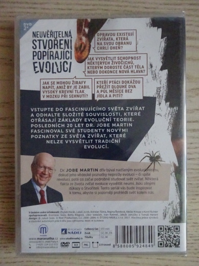 NEUVĚŘITELNÁ STVOŘENÍ POPÍRAJÍCÍ EVOLUCI, 2X DVD FILM DOKUMENT