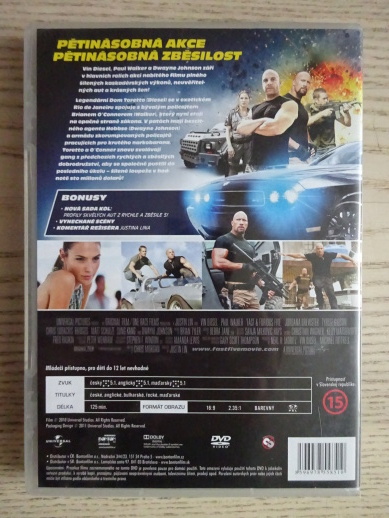 RYCHLE A ZBĚSILE 5, DVD FILM