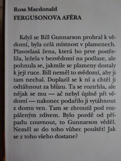 FERGUSONOVA AFÉRA, ROSS MACDONALD, **an