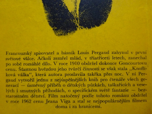 KNOFLÍKOVÁ VÁLKA, LOUIS PERGAUD, **an