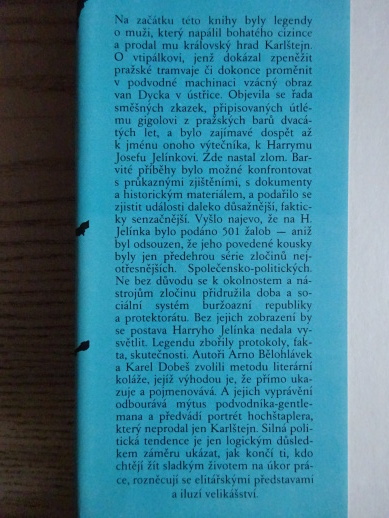 NEPRODAL JEN KARLŠTEJN, ARNO BĚLOHLÁVEK, KAREL DOBEŠ, **an