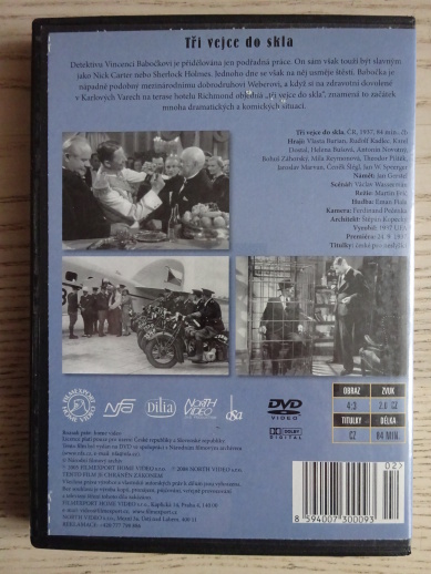 TŘI VEJCE DO SKLA, VLASTA BURIAN, DVD FILM