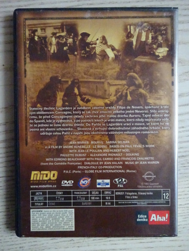 HRBÁČ, JEAN MARAIS, BOURVIL, SELMAN, DVD FILM