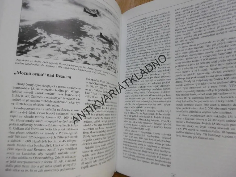 OPERACE ARGUMENT, SESTŘELENÍ AMERICKÝCH BOMBARDÉRŮ, FOUD,KOLOUCH