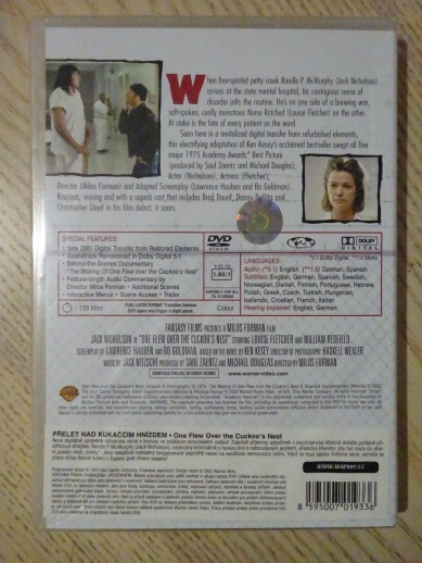 PŘELET NAD KUKAČČÍM HNÍZDEM, DVD FILM