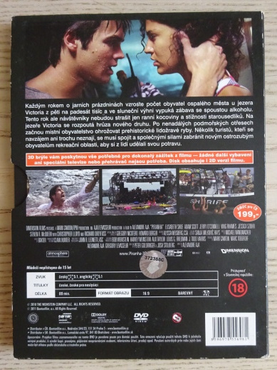 PIRAŇA, DVD FILM HOROR