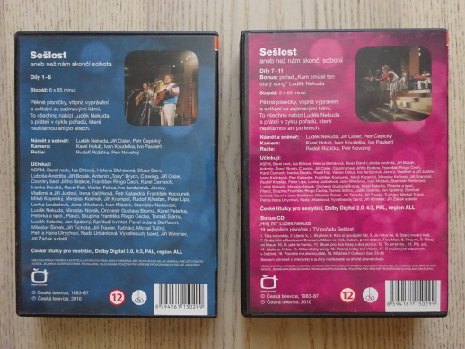 SEŠLOST, 1-11 DÍLŮ, 11X DVD FILM + 1X CD BONUS