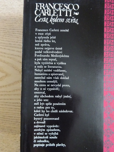 CESTA KOLEM SVĚTA, FRANCESCO CARLETTI, **an