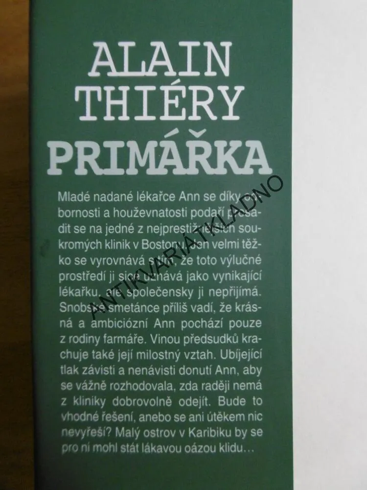 PRIMÁŘKA, ALAIN THIERY, **an
