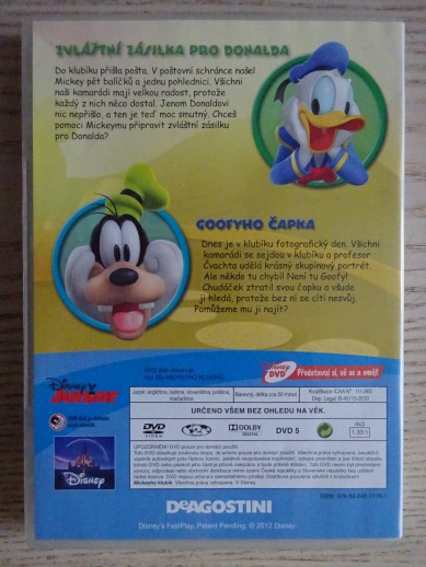 MICKEYHO KLUBÍK 10, MICKEY MOUSE, DVD FILM