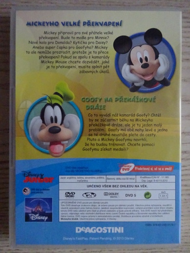 MICKEYHO KLUBÍK 11, MICKEY MOUSE, DVD FILM