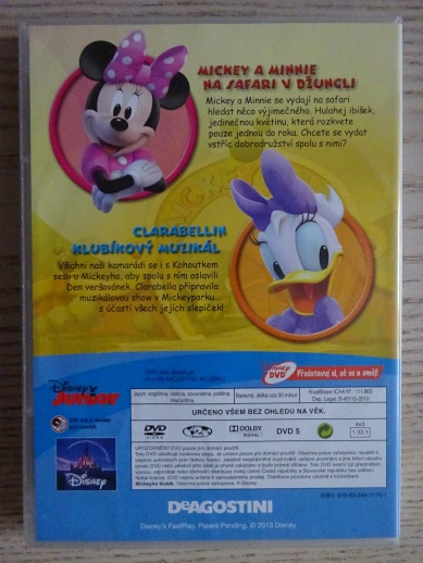MICKEYHO KLUBÍK 15, MICKEY MOUSE, DVD FILM