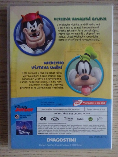 MICKEYHO KLUBÍK 16, MICKEY MOUSE, DVD FILM