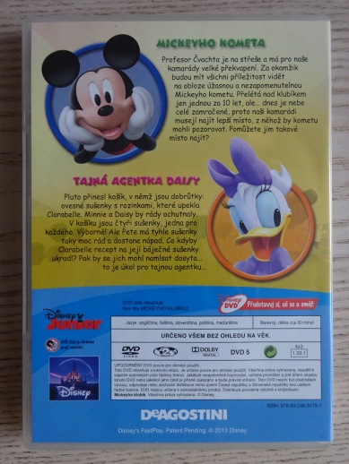 MICKEYHO KLUBÍK 17, MICKEY MOUSE, DVD FILM