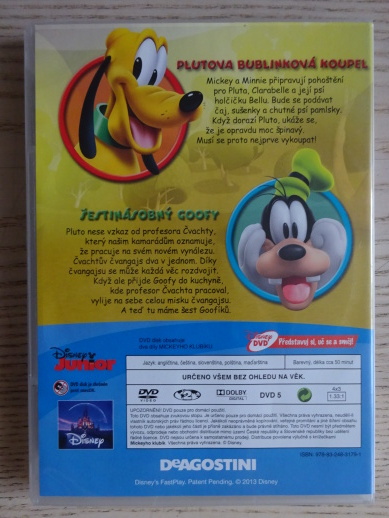 MICKEYHO KLUBÍK 19, MICKEY MOUSE, DVD FILM