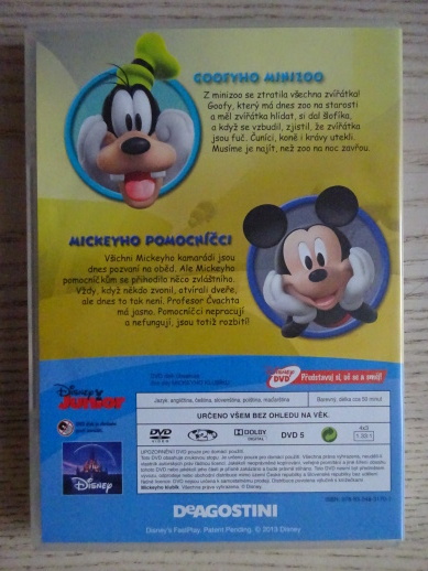 MICKEYHO KLUBÍK 23, MICKEY MOUSE, DVD FILM