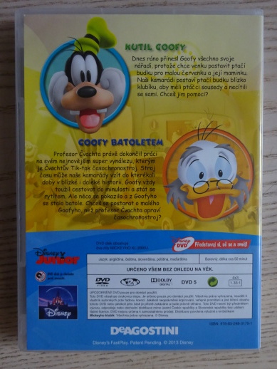 MICKEYHO KLUBÍK 24, MICKEY MOUSE, DVD FILM