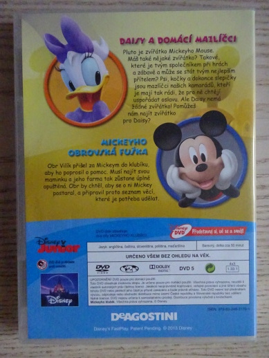 MICKEYHO KLUBÍK 26, MICKEY MOUSE, DVD FILM