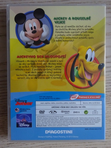 MICKEYHO KLUBÍK 27, MICKEY MOUSE, DVD FILM