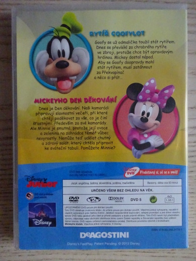 MICKEYHO KLUBÍK 28, MICKEY MOUSE, DVD FILM