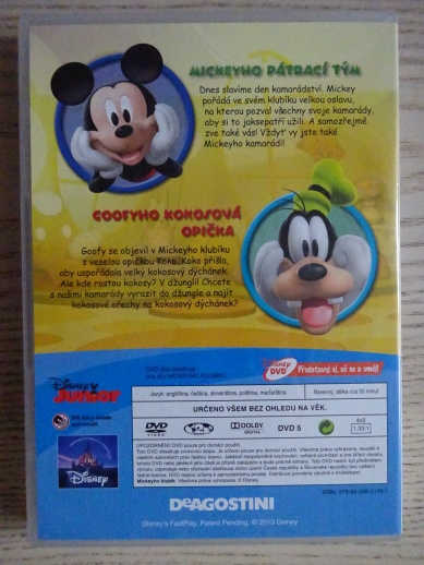 MICKEYHO KLUBÍK 29, MICKEY MOUSE, DVD FILM