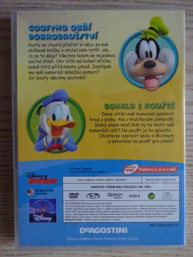 MICKEYHO KLUBÍK 30, MICKEY MOUSE, DVD FILM