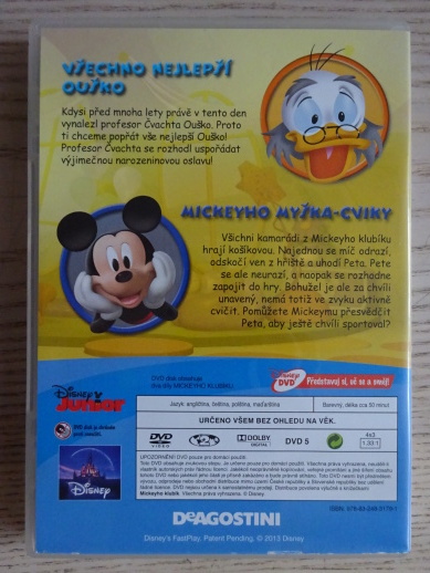 MICKEYHO KLUBÍK 31, MICKEY MOUSE, DVD FILM