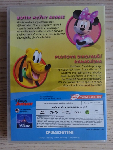 MICKEYHO KLUBÍK 32, MICKEY MOUSE, DVD FILM