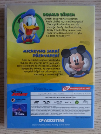 MICKEYHO KLUBÍK 34, MICKEY MOUSE, DVD FILM