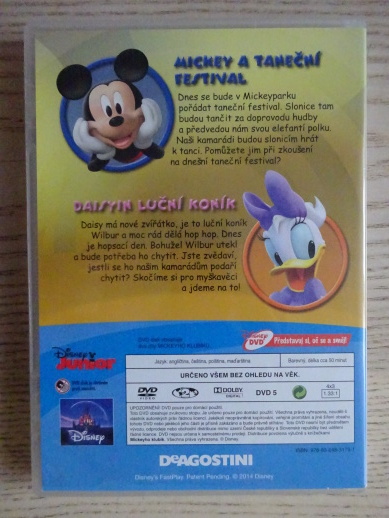 MICKEYHO KLUBÍK 40, MICKEY MOUSE, DVD FILM