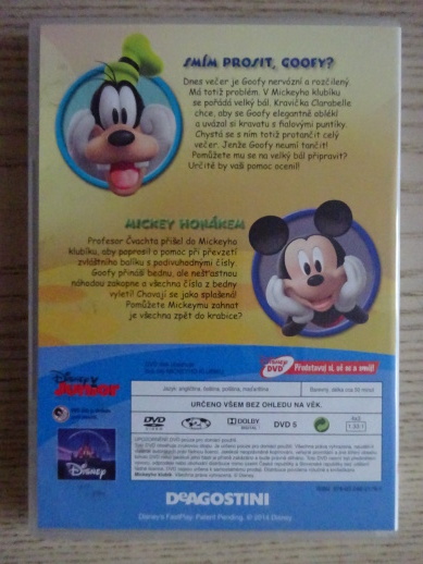 MICKEYHO KLUBÍK 41, MICKEY MOUSE, DVD FILM