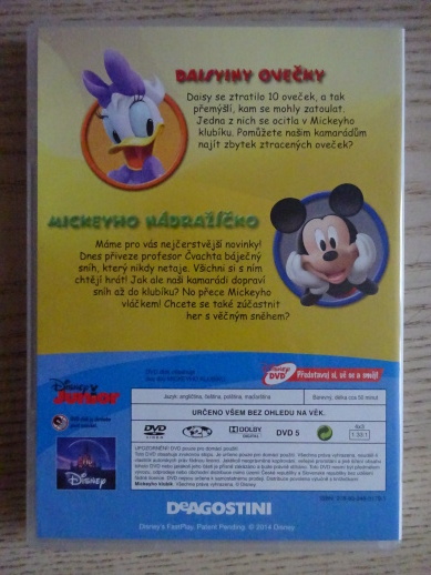 MICKEYHO KLUBÍK 42, MICKEY MOUSE, DVD FILM
